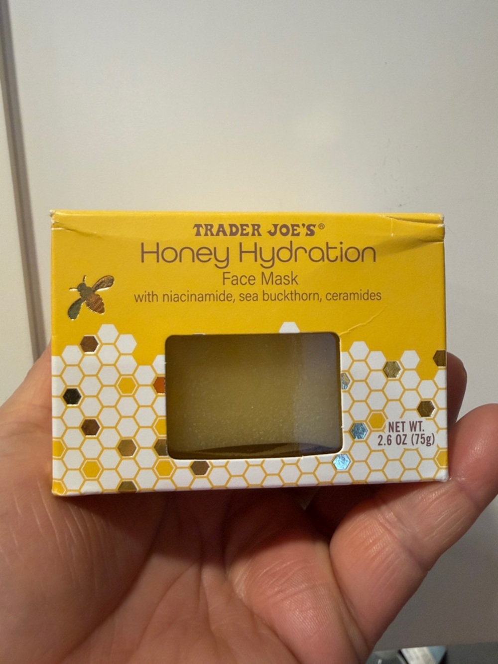 Trader Joe's Honey Hydration Face Mask - Yellow 2.06 OZ